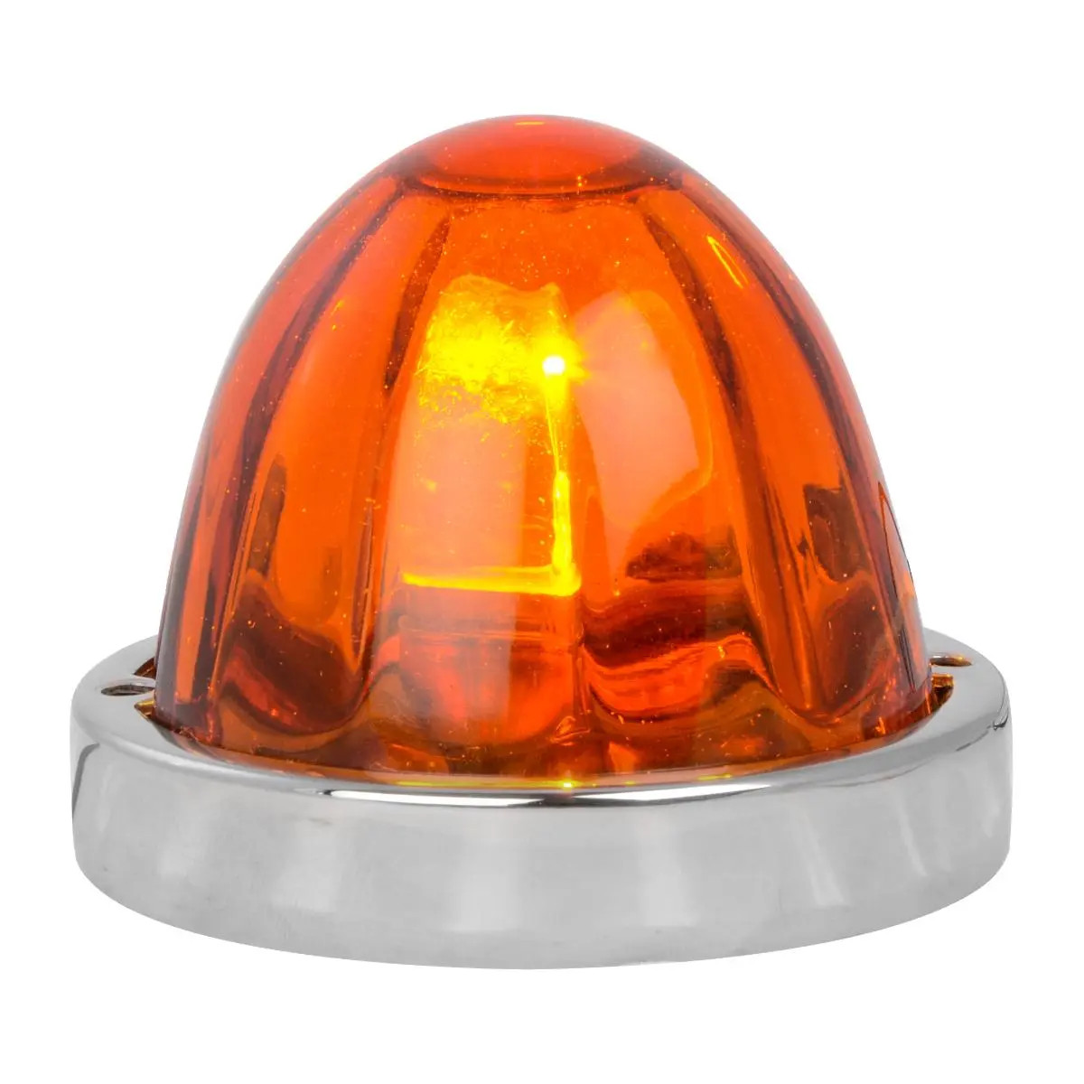 2 Wire Dual Function Flush Mount Large Glass Marker Light Kits
