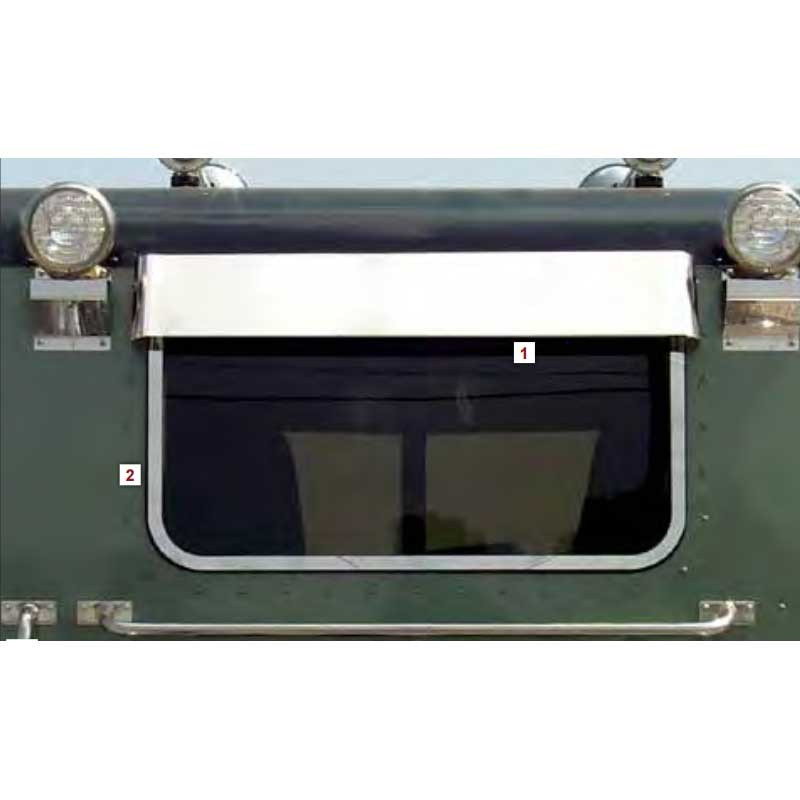 37.25″ x 20.375″ One Piece Peterbilt Sleeper / Day Cab Rear Drop Visor/Window Trim.