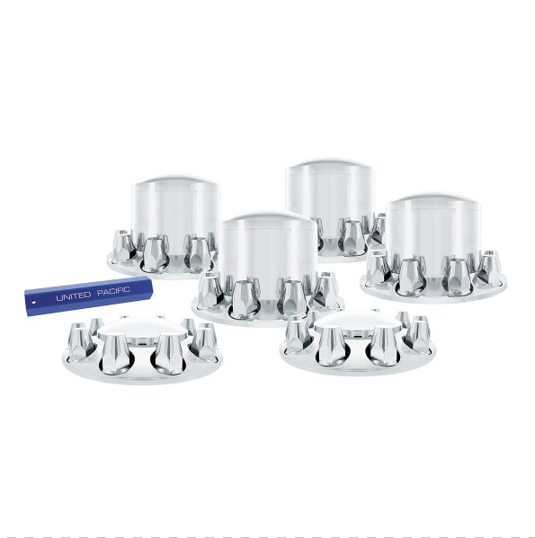 33mm  Chrome Plastic Axle Cover Combo Kit