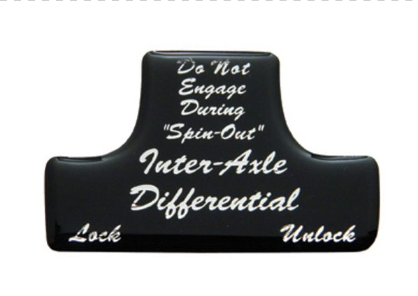"Axle Differential" Switch Guard Sticker Only