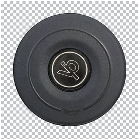 Black Horn Button - Black VIP Logo-Steering Creations-77006