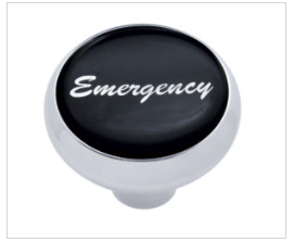 "Emergency" Deluxe Air Valve Knob - Glossy Sticker