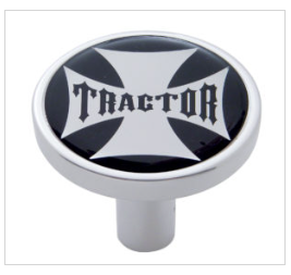 "Tractor" Long Air Valve Knob - Maltese Cross Sticker