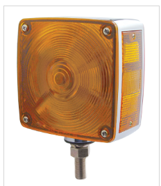 Square Double Face Turn Signal Light W/ Single  Stud