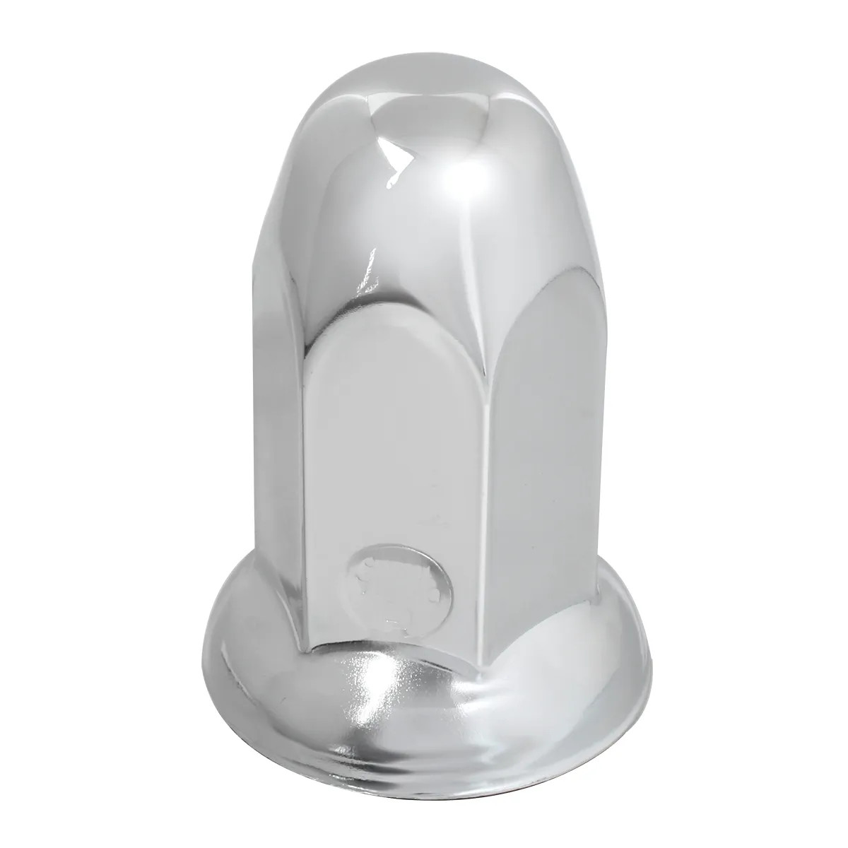 Chrome Steel 33 Mm Push-On Bullet Lug Nut Cover W/ Flange-Grand General-10266