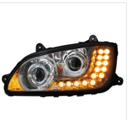Chrome Projection Headlight Assembly For 2008-2017 Kenworth T660