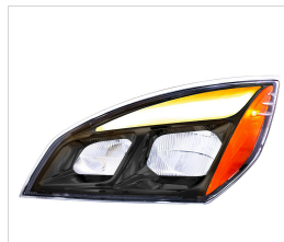 BLACK LED HEADLIGHT FOR 2018-2023 FREIGHTLINER CASCADIA