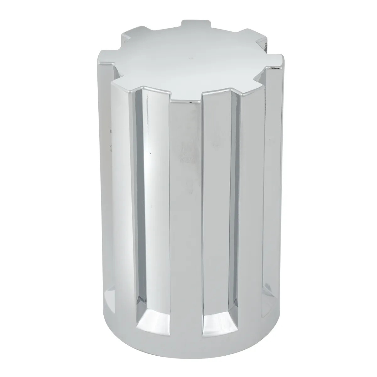 Chrome 33mm x 3 1/2" Gear Style Nut Cover Screw-on-Grand General-10223