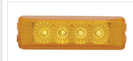 4 LED Reflector Rectangular Clearance/Marker Light