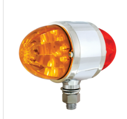 17 LED Dual Function Watermelon Double Face Light -  Amber & Red LED/Amber & Red Lens United Pacific 39798