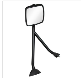 BLACK HOOD MIRROR ASSEMBLY FOR 2006-2017 INTERNATIONAL PROSTAR