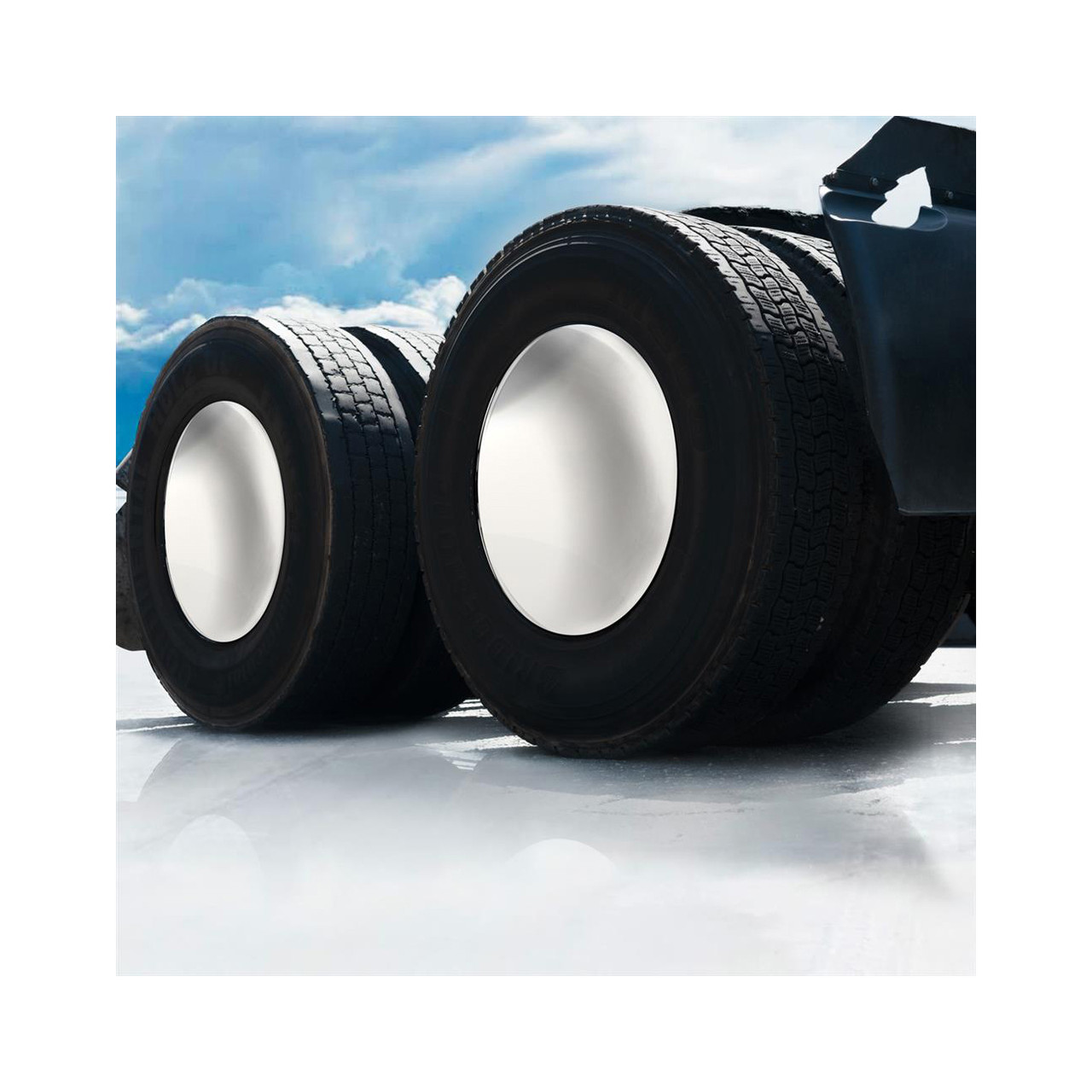 Chrome 33mm Thread-On Reflector Lug Nut Cover-Grand General-10326