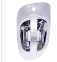 6 White LED Chrome Door Handle Cover for Freightliner