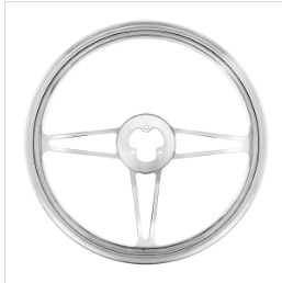 18" Aluminum "3-Spoke" Style Steering Wheel