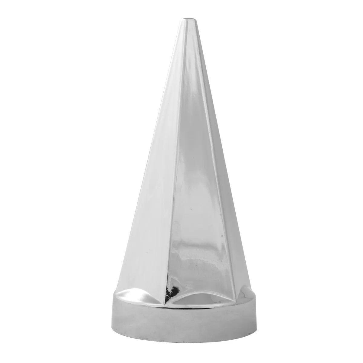 Chrome 33Mm X 4 3/4 Inch High Hex Pyramid Screw-On Nut Cover-Grand General-10227