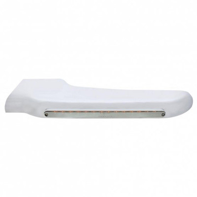 14 Amber LED Front Fender Cover For Peterbilt 388 (2008-2015) & 389 (2008-2022)-Chrome Lens
