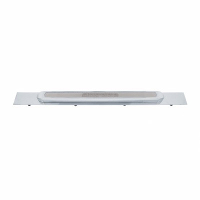 Chrome Top Mud Flap Plate With 28 LED 17" GloLight Bar & Bezel