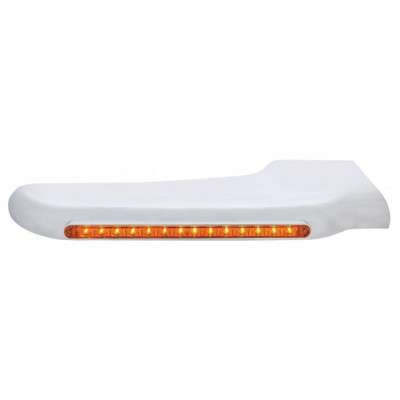 Sequential 14 Amber LED Front Fender Cover For Peterbilt 388 (2008-2015) & 389 (2008-2022) - Amber Lens
