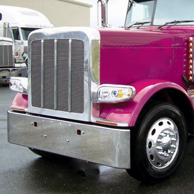 Sequential 14 Amber LED Front Fender Cover For Peterbilt 388 (2008-2015) & 389 (2008-2022) - Amber Lens