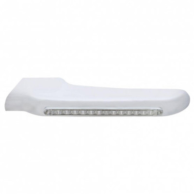 Sequential 14 Amber LED Front Fender Cover For Peterbilt 388 (2008-2015) & 389 (2008-2022)-Clear Lens