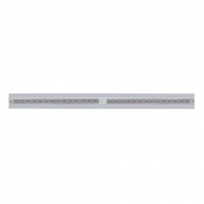 Chrome Top Mud Flap Plate With Two 14 LED 24" Light Bars