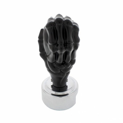 Skull Gearshift Knob With 13/15/18 Speed Adapter - Black