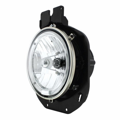 Crystal Headlight With Amber LED Halo Ring For 1996-2005 Freightliner Century