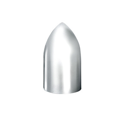 33mm X 3-7/8" Chrome Plastic Bullet Nut Covers - Thread-On (60-Pack)