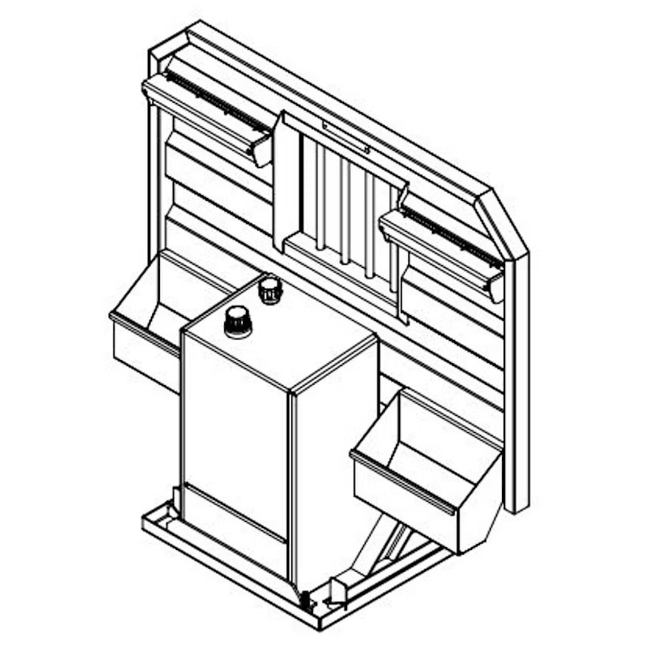 Flat/Open Semi Truck Headache Racks With Hydraulic Tank Combos - Iconic Metal Gear