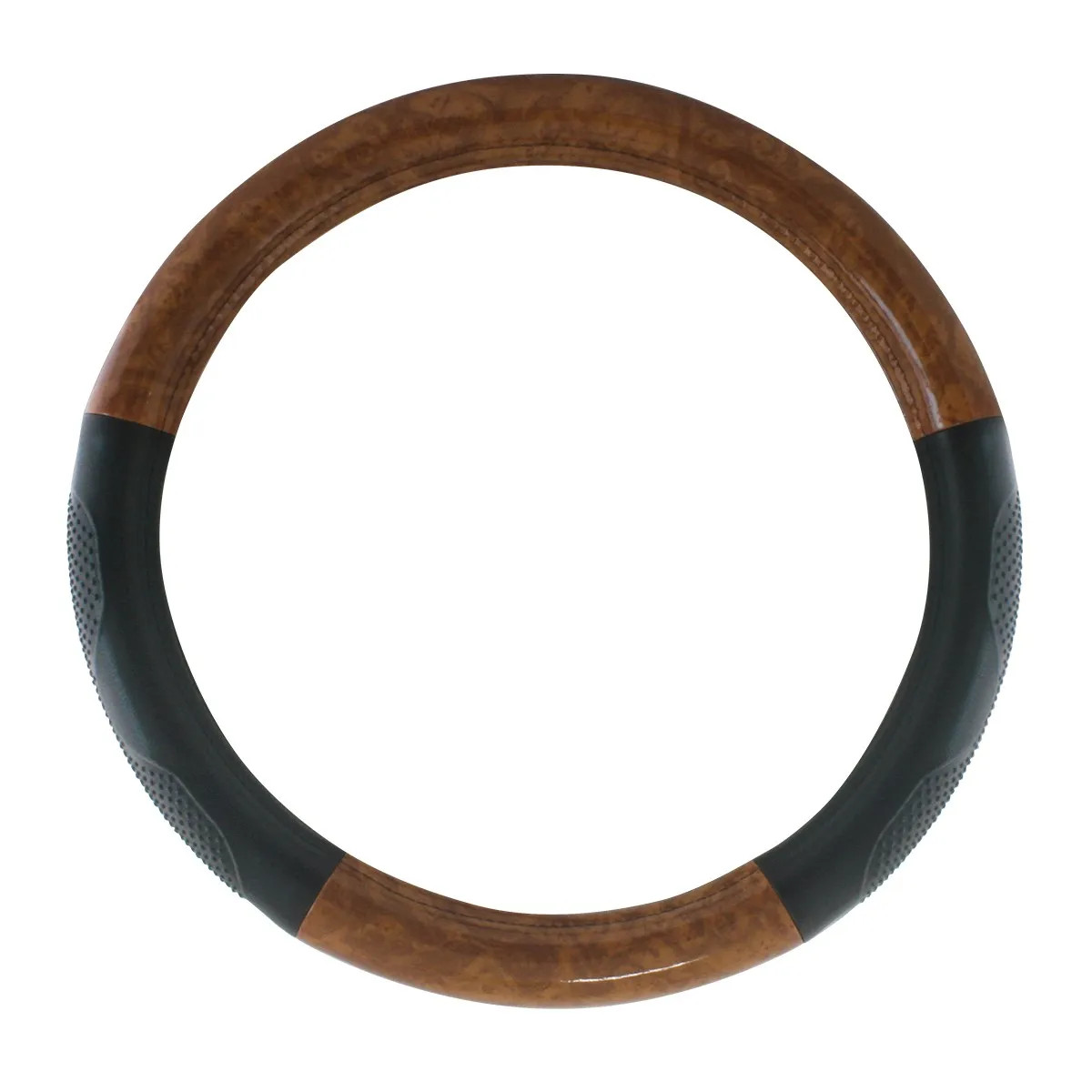 Heavy Duty 18"" Dark Wood With Dark Wood With Hand Grips Steering Wheel Covers-Grand General-54008