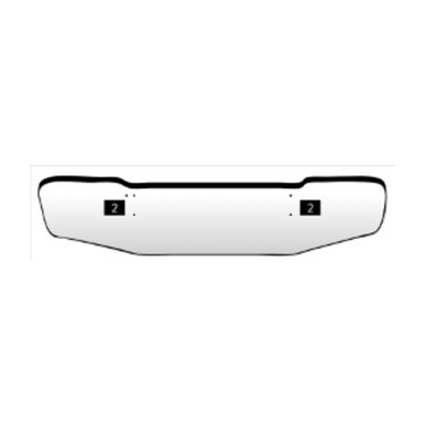 Kenworth Conventional Flat bumper for Models B 1982 to 2010 10 Gauge