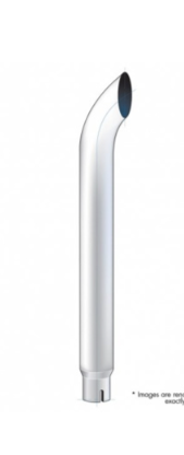 7" Curved Reduce to 5" I.D. Bottom Exhaust
