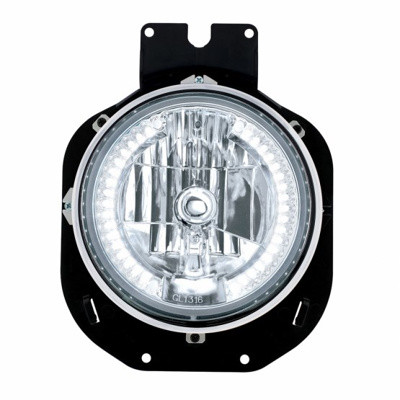 Crystal Headlight With 34 White LED Side Lights For 1996-2005 Freightliner Century