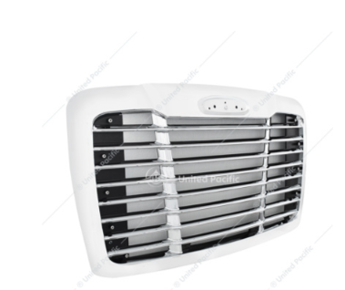 Winter Guard Edition Chrome Grille With Bug Screen For 2008-2017 Freightliner Cascadia