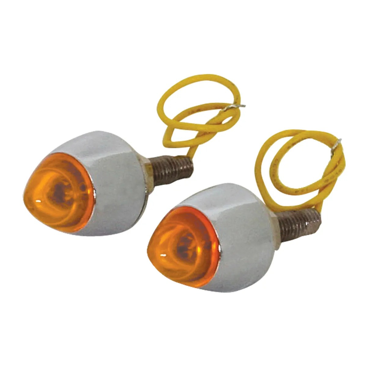 Amber Lighted Bullet Fastener Set (Pair)-Grand General-50670