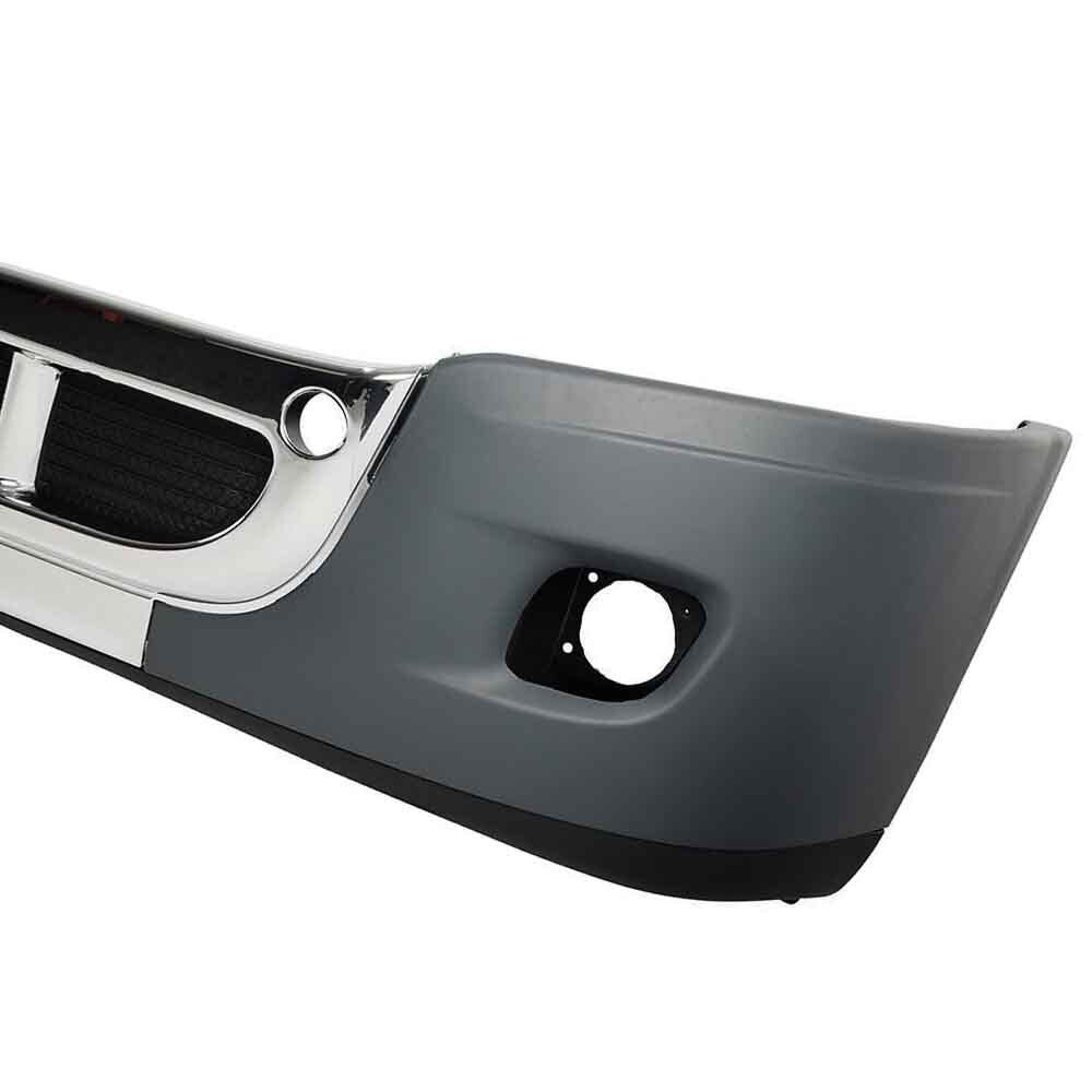 FREIGHTLINER CASCADIA 2008-2017 BUMPER W/ CHROME TRIM & FOG LIGHT HOLES