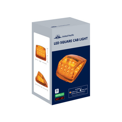 36 LED Square Cab Light - Amber LED