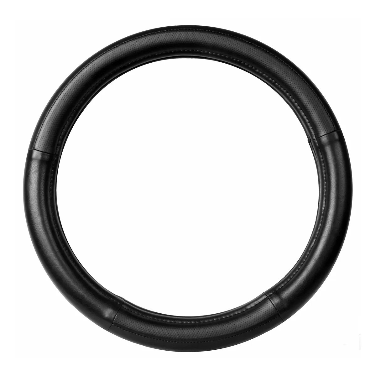 Heavy Duty 20" Steering Wheel Cover Black W/ Black Stitching In Deluxe Series-Grand General-54026