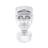 Chrome Skull Biker 13/15/18 Speed Gearshift Knob w/ Adapter