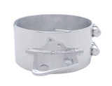 7" Stainless Butt Joint Exhaust Clamp - Angled Bracket
