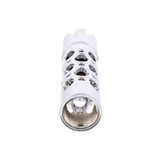 Chrome Thread-on "Austin" 9/10 Speed Gearshift Knob With Adapter - Vertical