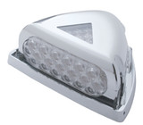 37 LED Peterbilt Turn Signal Light W/ Chrome Base - Amber LED/Amber Lens