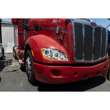 Chrome 10 LED Headlight For Peterbilt 587 (2010-2016) & 579 (2012-2021)