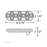 20 LED 6" Oval Back-Up Light - Competition Series United Pacific UP-36679