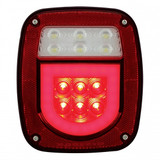 LED "GLO" Universal Combination Tail Light Without License Light