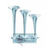 3 Trumpet Horizontal Chrome Train Horn - Right