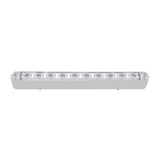 10 LED 9" Auxiliary Light Bar w/ Bezel - White LED/Clear Lens