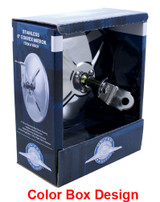 6" Stainless Steel Convex Mirror With Centered Mounting Stud