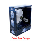 7 1/2" Stainless Steel Convex Mirror With Centered Mounting Stud