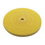 8" Yellow Treated Muslin Buff - 5/8" Arbor